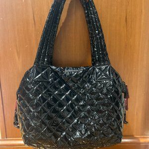 MZ Wallace Sutton medium in black lacquer